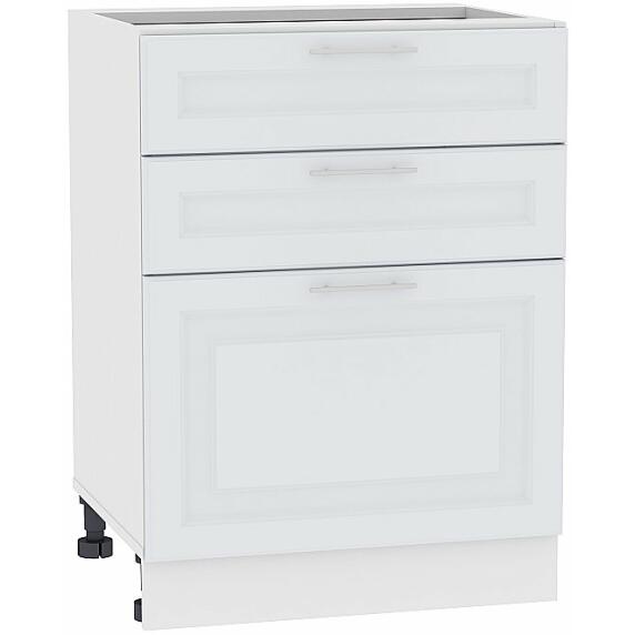 Шкаф нижний с 3-мя ящиками Ницца Royal Н 603 Blanco-Белый