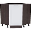 Шкаф нижний угловой (трапеция) Ницца Royal НУ 890 Blanco-Венге