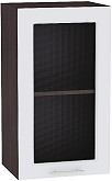 Шкаф верхний с 1-ой остекленной дверцей Ницца Royal В 400 | 40 см