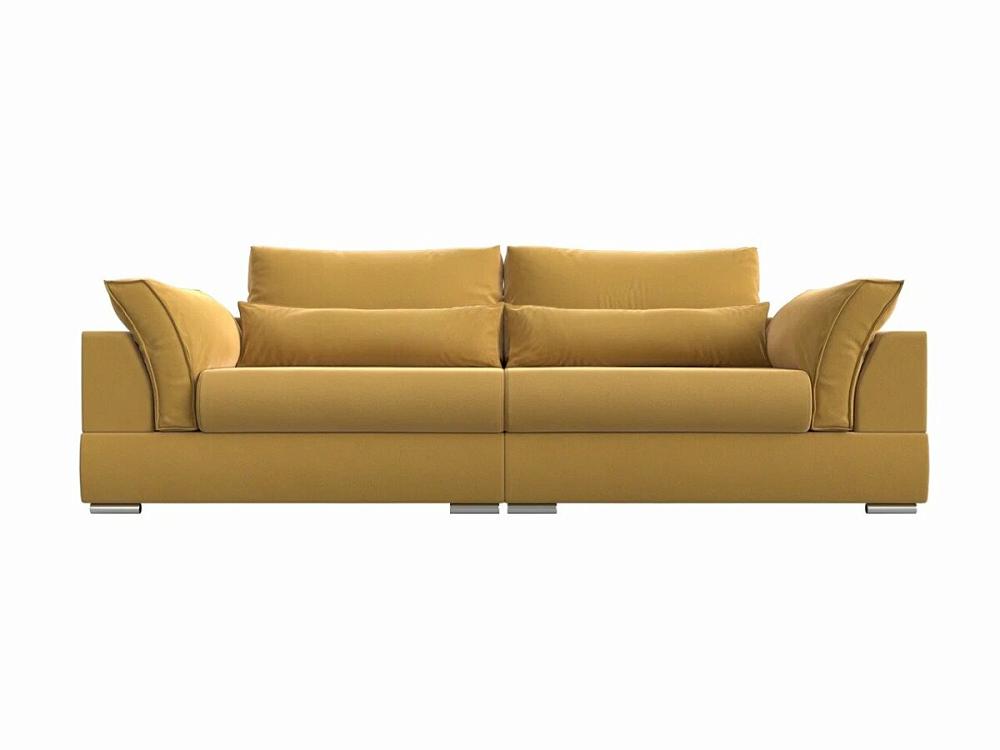 Прямой диван Пекин Микровельвет Желтый доска профессиональная разделочная доляна 40×30 см толщина 1 2 см желтый