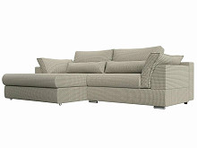 

Угловой диван Пекин угол левый рогожка корфу 02, Бежевый