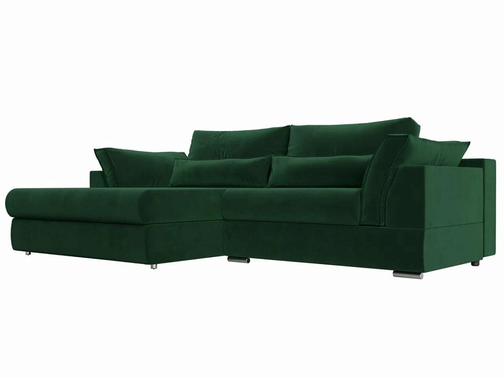 Угловой диван Пекин угол левый велюр зеленый фреза силиконовая для полировки средняя 8 × 18 мм в пластиковом футляре зеленый