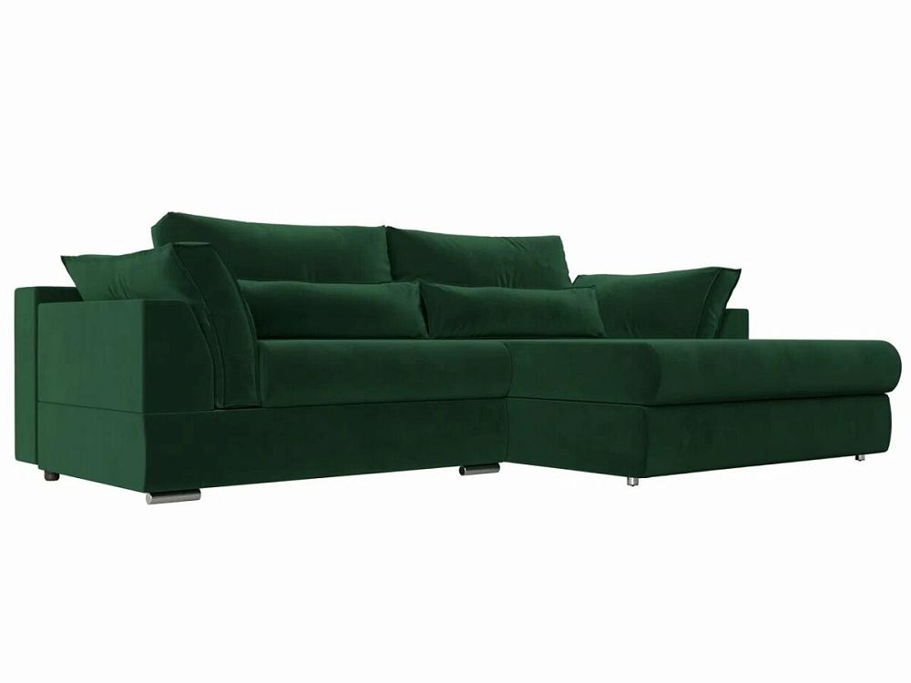 Угловой диван Пекин угол правый велюр зеленый фреза силиконовая для полировки средняя 8 × 18 мм в пластиковом футляре зеленый