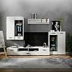 GLOSS гостинная - 4 Белый/Белый глянец /тумба под ТВ 140