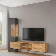 Гостиная POINT ТИП-70 Дуб Вотан/Серый графит 