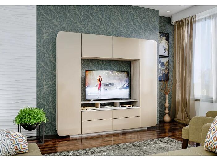 Гостиная Румба Ясень шимо/Мокко глянец