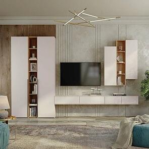 Гостиная Лаура Кашемир серый 3734*2390*414 