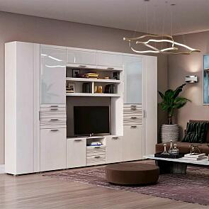 Гостиная Асти Вариант №3 (Сандал светлый, Сандал светлый)