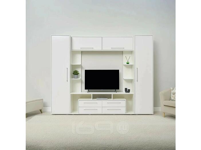 Гостиная Гармония  (Белый Глянец, Белый)