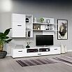 Гостиная Нэнси NEW Вариант №5 (Белый глянец, Белый)