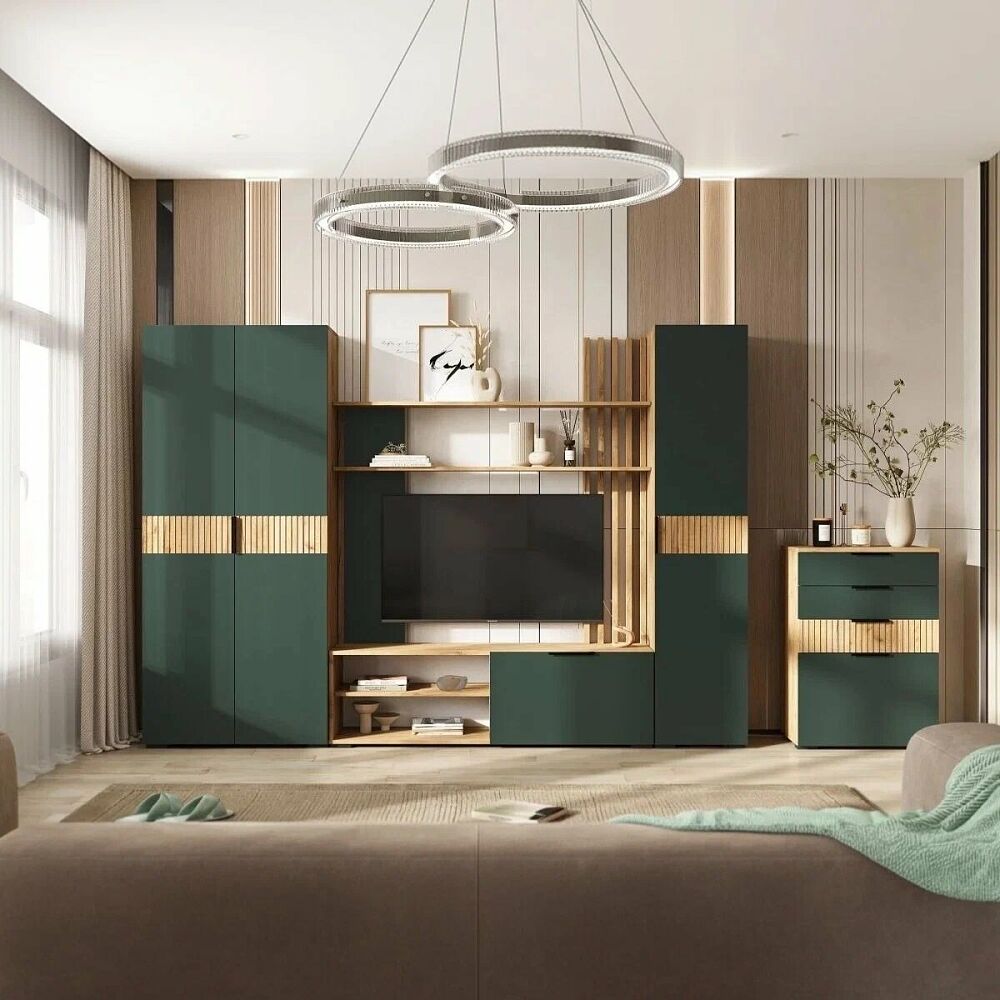 Гостиная Роджина Изумрудный Дуб крафт КРОМКА ДУБ КРАФТ 8663₽