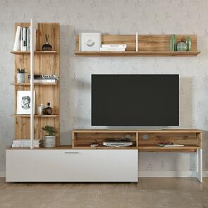 JUNO гостиная Дуб Вотан/Белый