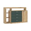 Ангара Комод (2УПК) (Изумрудный/Дуб Крафт, Дуб Крафт)