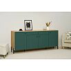 Оливия Комод (металл) (Браш Мени Грин, Дуб Крафт)