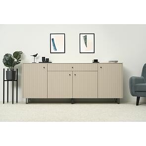 Оливия Комод (металл) (Шарли Мокко, Глиняный Серый)