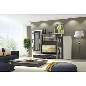 Гостиная Франк Дуб молочный/ Дуб феррара