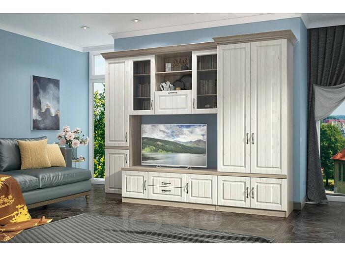 Гостиная Соната-01 Andersen Pine White/ Дуб сонома трюфель