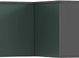 Норд Антресоль угловая (Изумрудный (КРОМКА ГРАФИТ), Графит)