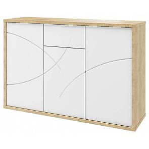 Комод Мадейра СТЛ.264.03 Дуб небраска/Белый глянец