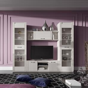 Модульная гостиная "Элана" Бодега белая композиция #2