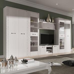 Модульная гостиная "Элана" композиция #3 Бодега белая