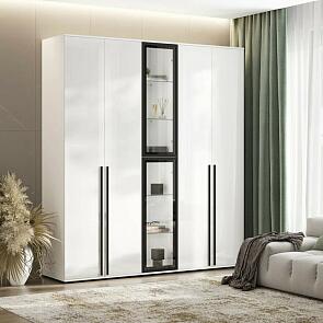 Норд гостиная 2 Белый/Белый глянец холодный 2000*510*2236