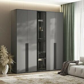 Норд гостиная 2 Графит/Графит 2000*510*2236