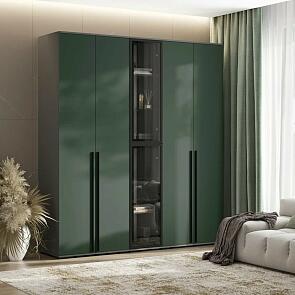 Норд гостиная 2 Изумрудный/Графит 2000*510*2236