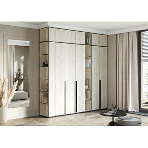 Норд гостиная 3 Дуб Крафт Белый/Дуб Крафт Белый 2538*510*2654