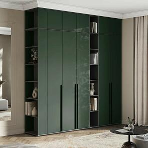 Норд гостиная 3 Изумрудный/Графит 2538*510*2654