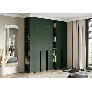 Норд гостиная 3 Изумрудный/Графит 2538*510*2654