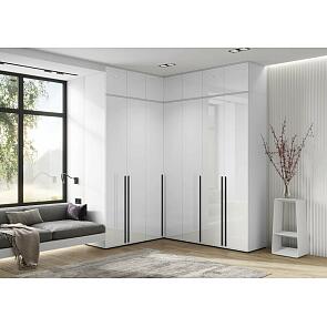 Норд гостиная 4 Белый/Белый глянец холодный 1253*510*2654