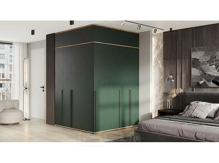 Норд гостиная 5 Изумрудный/Дуб Крафт 1710*510*2654