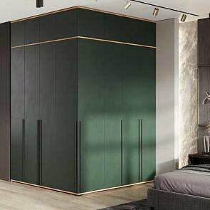 Норд гостиная 5 Изумрудный/Дуб Крафт 1710*510*2654