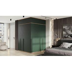 Норд гостиная 5 Изумрудный/Дуб Крафт 1710*510*2654