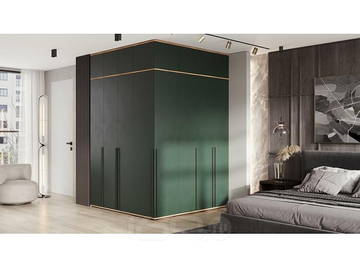 Норд гостиная 5 Изумрудный/Дуб Крафт 1710*510*2654