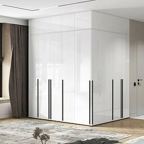 Норд гостиная 6 Белый/Белый глянец холодный 2110*510*2654