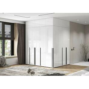 Норд гостиная 6 Белый/Белый глянец холодный 2110*510*2654