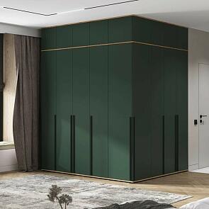 Норд гостиная 6 Изумрудный/Дуб Крафт 2110*510*2654