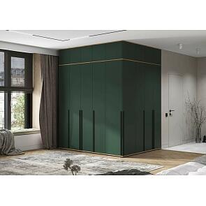 Норд гостиная 6 Изумрудный/Дуб Крафт 2110*510*2654