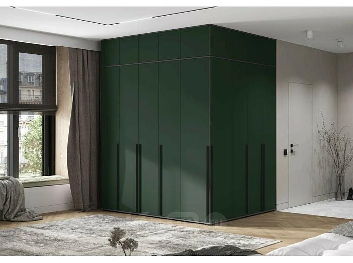 Норд гостиная 6 Изумрудный/Графит 2110*510*2654