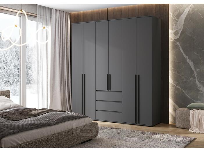 Норд Шкаф 6-ти ств. (Графит, Графит)