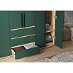 Норд Шкаф 6-ти ств. (Изумрудный (КРОМКА ИЗУМРУД), Дуб Крафт)