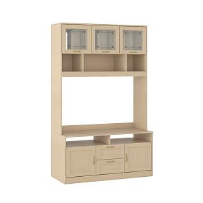 Шкаф-витрина средний Флорида 1 501/02 Дуб паллада