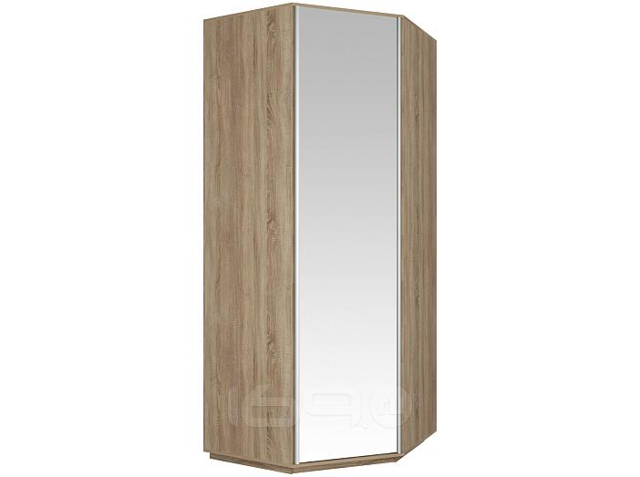 Шкаф угловой Экспресс 90х90х220 Дуб сонома/Зеркало