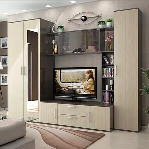 Стенка Милан СТЛ.248.00МС Дуб феррара/Дуб кремона