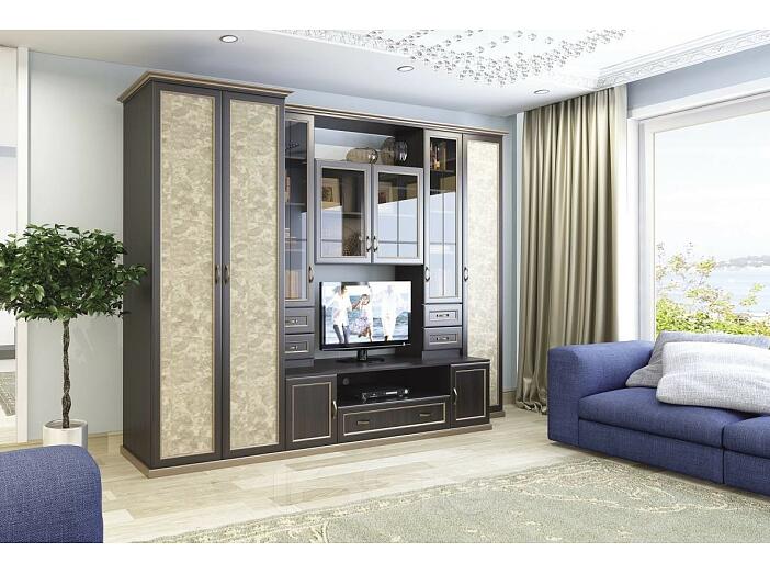 Гостиная Марина (левая) Granite rose/Chesterfild oak