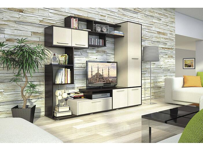 Стенка Диско СТЛ.150.01 Дуб феррара/Дуб кремона