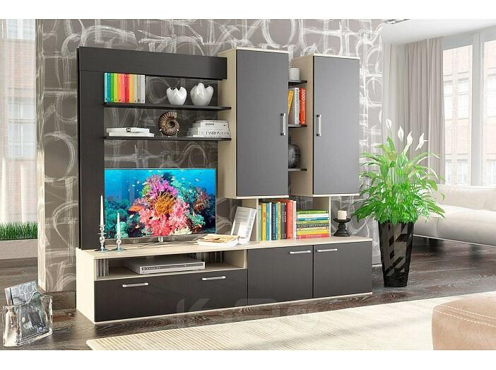 Стенка Blues Chesterfild oak/Дуб молочный Стенка Blues Chesterfild oak/Дуб молочный