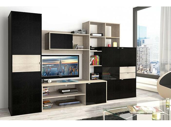 Стенка Грейс Дуб Феррара/Дуб Сантана